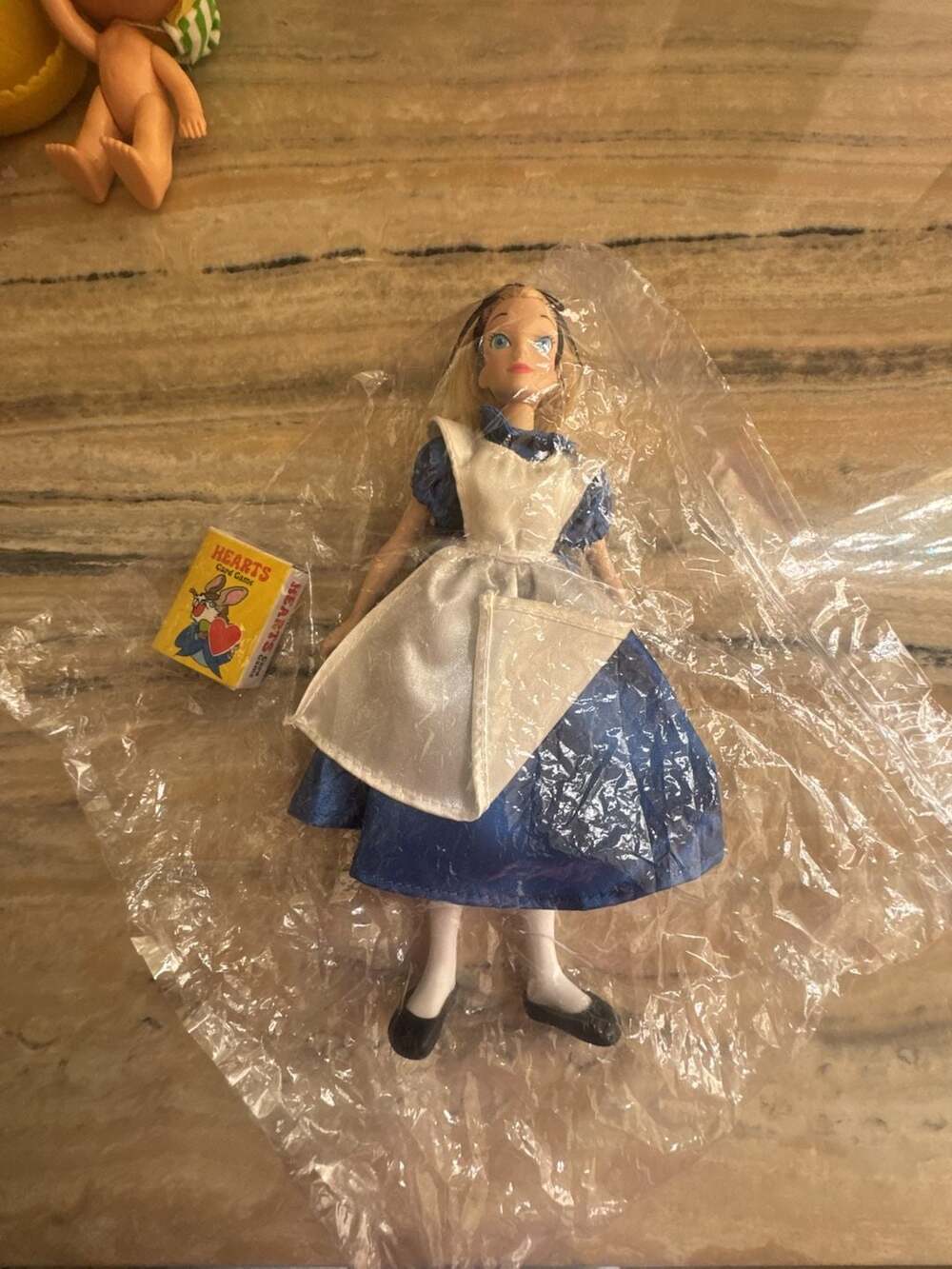 1993 Applause Alice in Wonderland Doll with Hearts Card Game Accessory